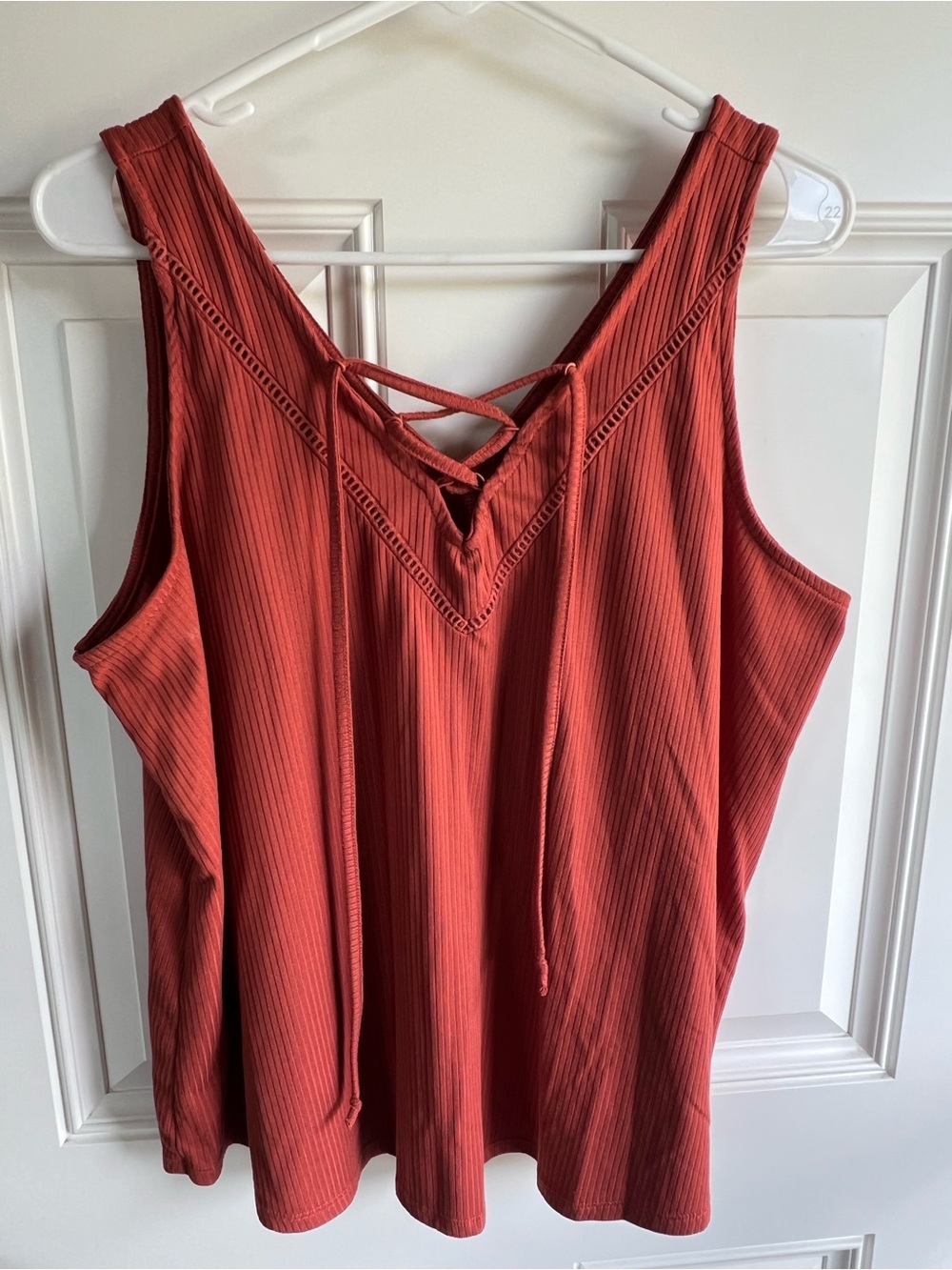 MAURICES lace up front tank